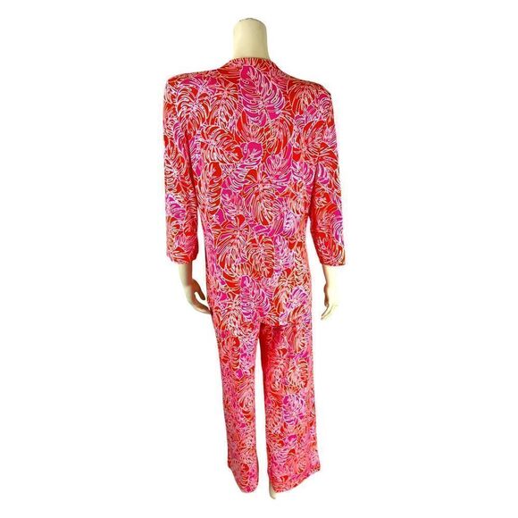 Island Republic Vibrant Floral Tunic/Pant Set Like New Condition Size Medium - Picture 4 of 14